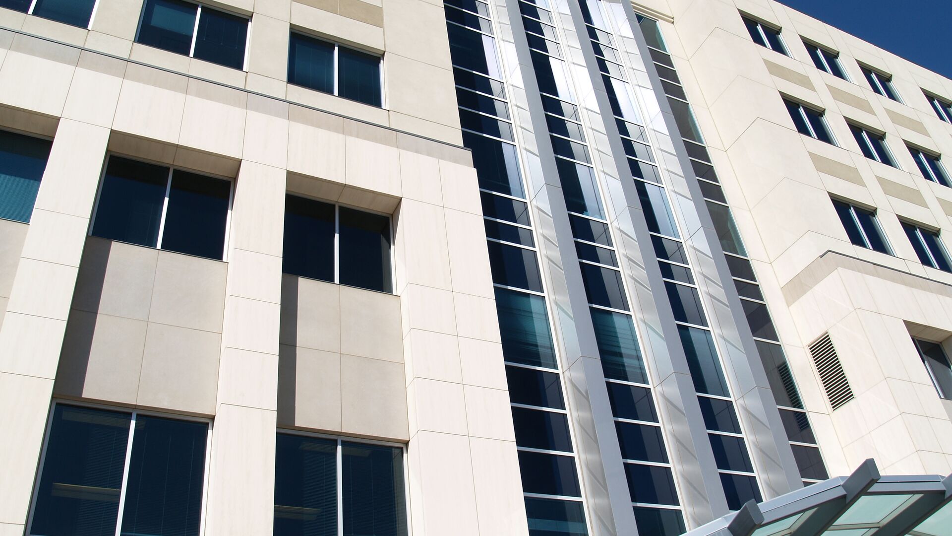 Exterior of a hospital in Nevada.