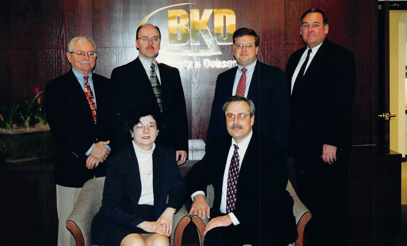 Bill Pickert with other leaders at BKD.