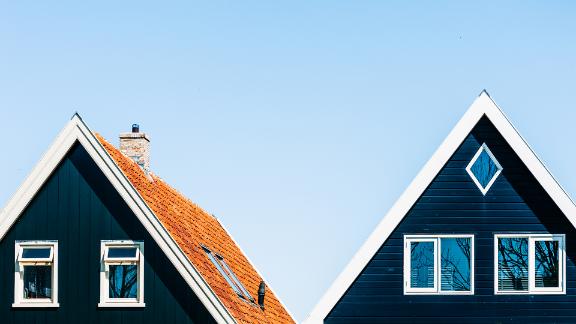 A couple of houses located in The Netherlands.