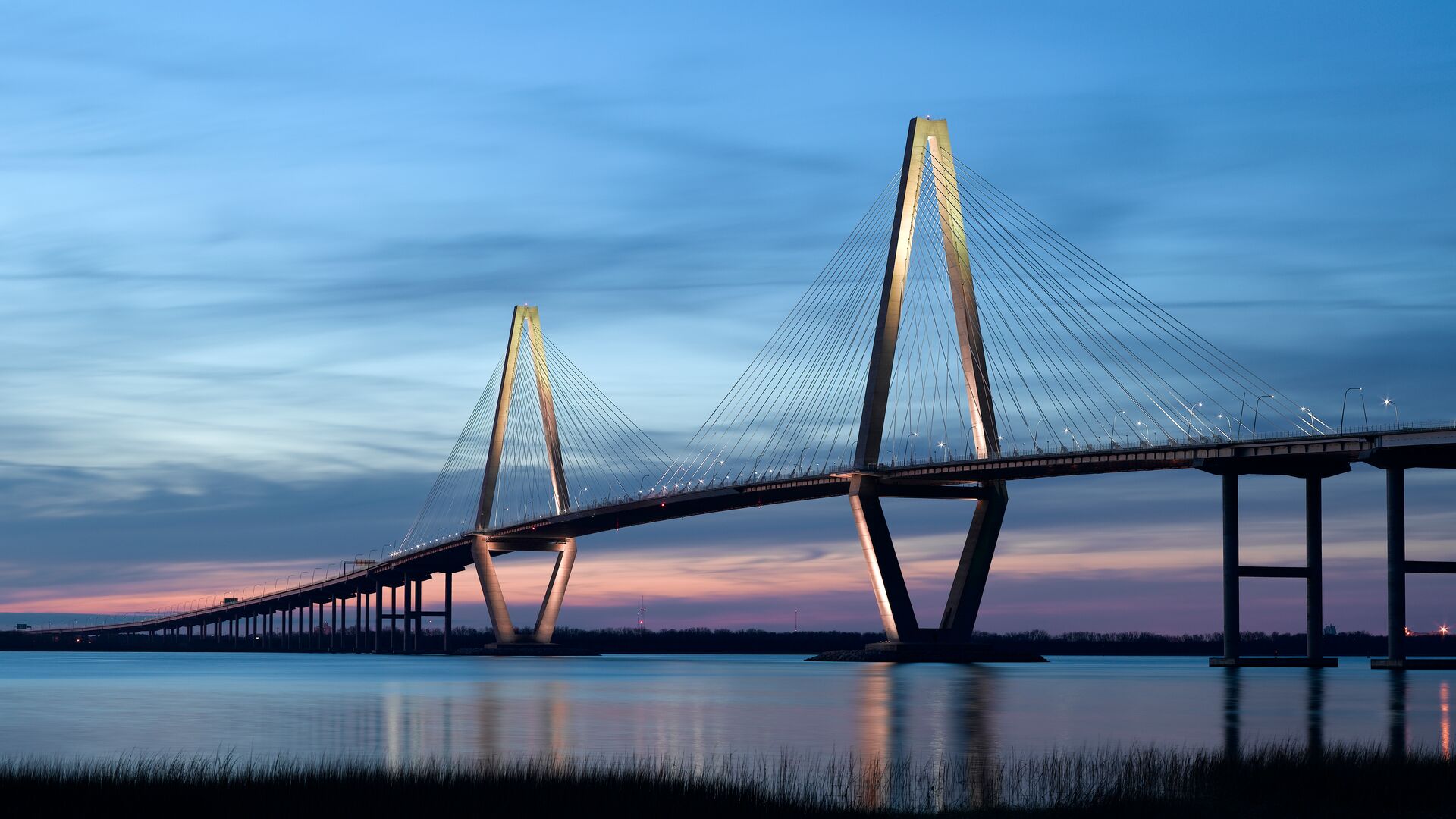The Ravenel Bridge in Charleston, South Carolina