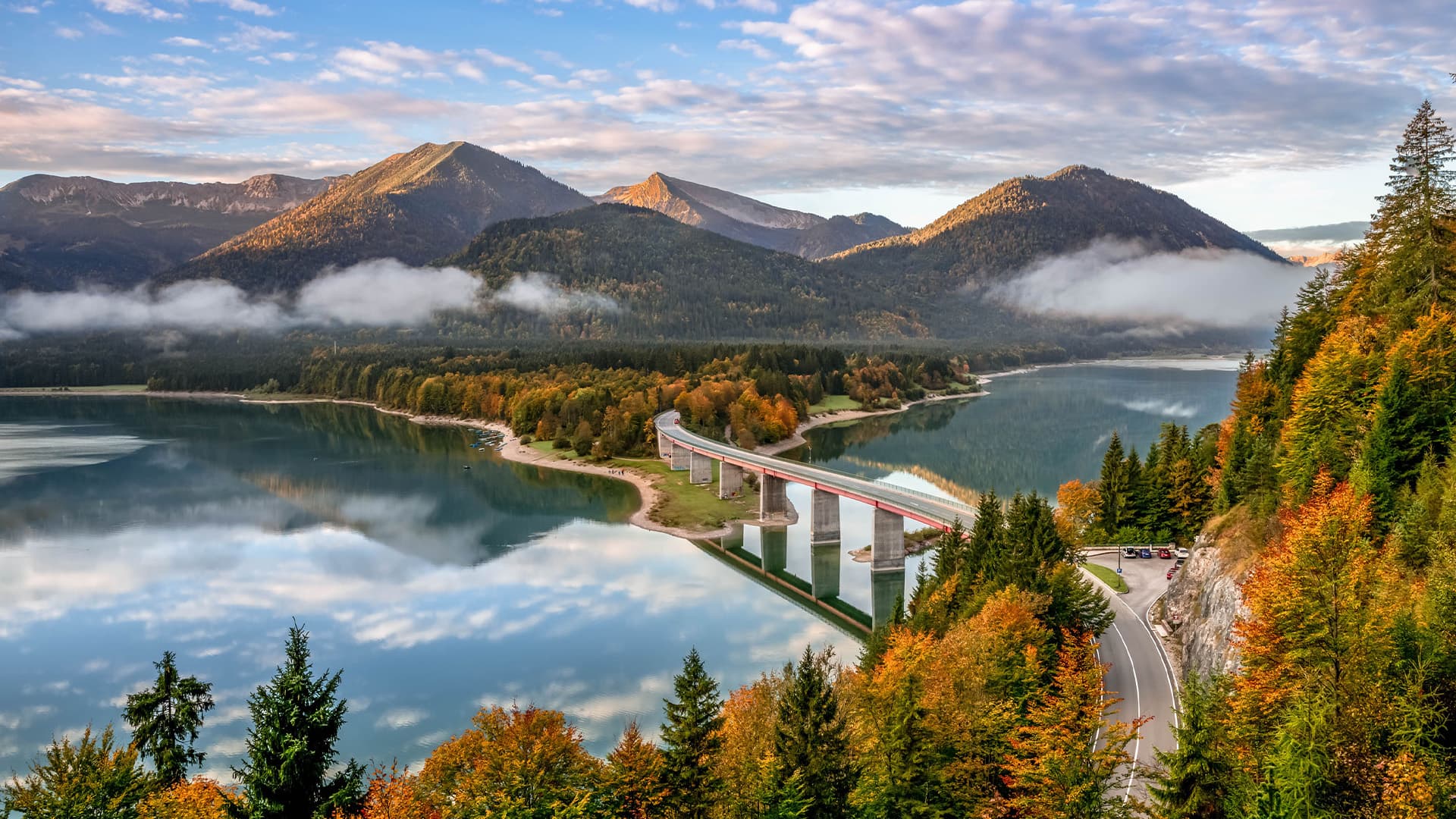 Lake Sylvenstein, Bavaria, Germany, Europe