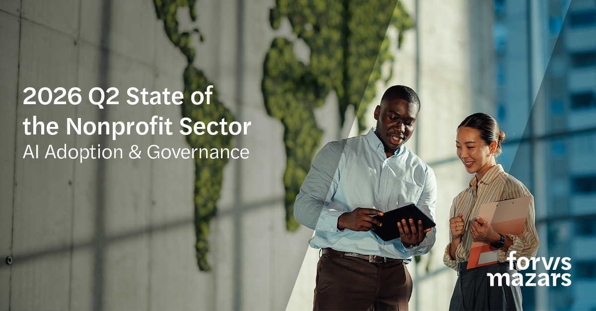 2026 Q2 State of the Nonprofit Sector Report cover.