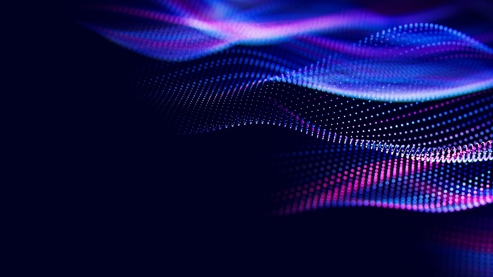 Abstract wave of particles.