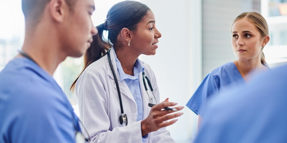 medical professionals having a meeting