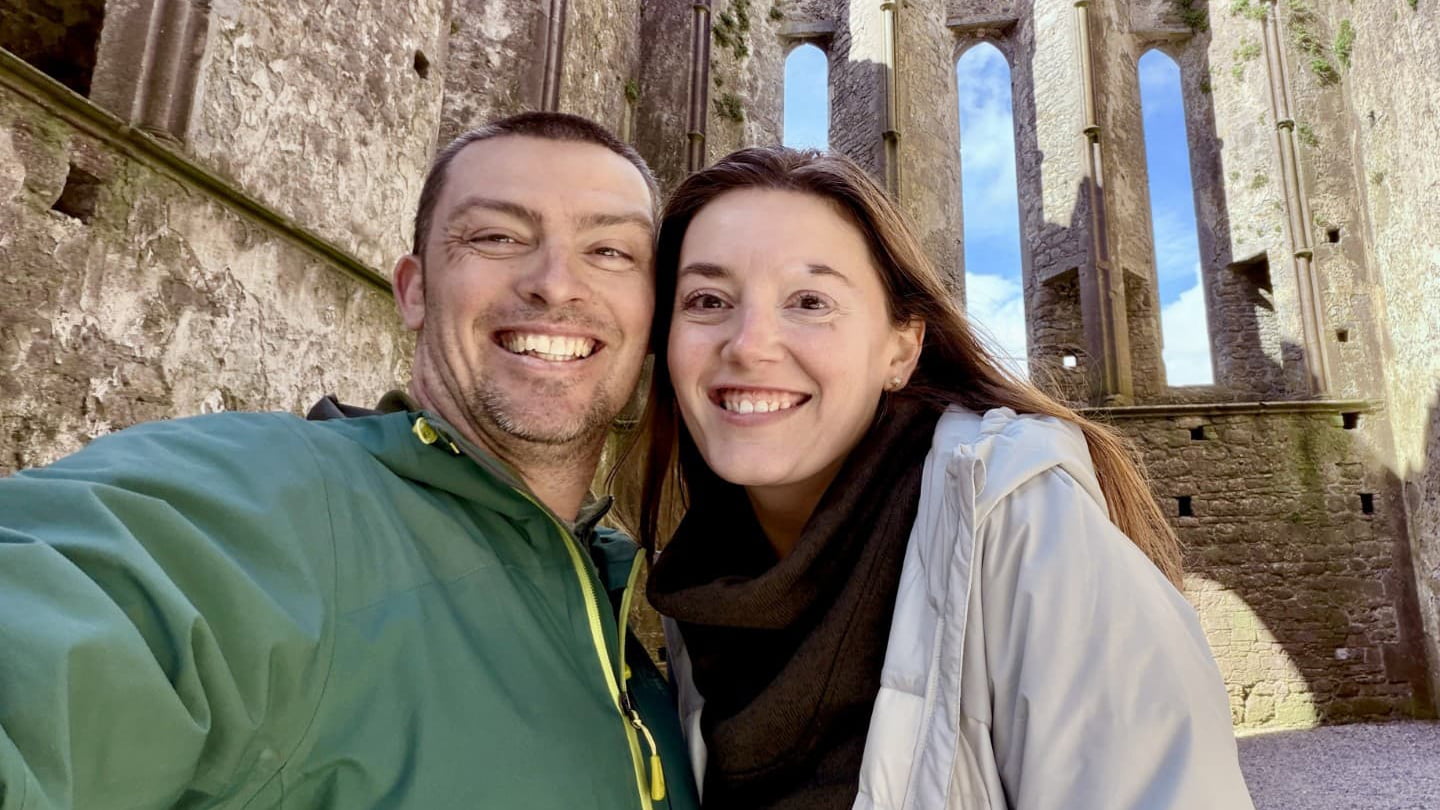 Kayla Reynolds and her husband.