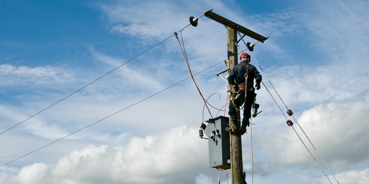 Man Working on Powerline