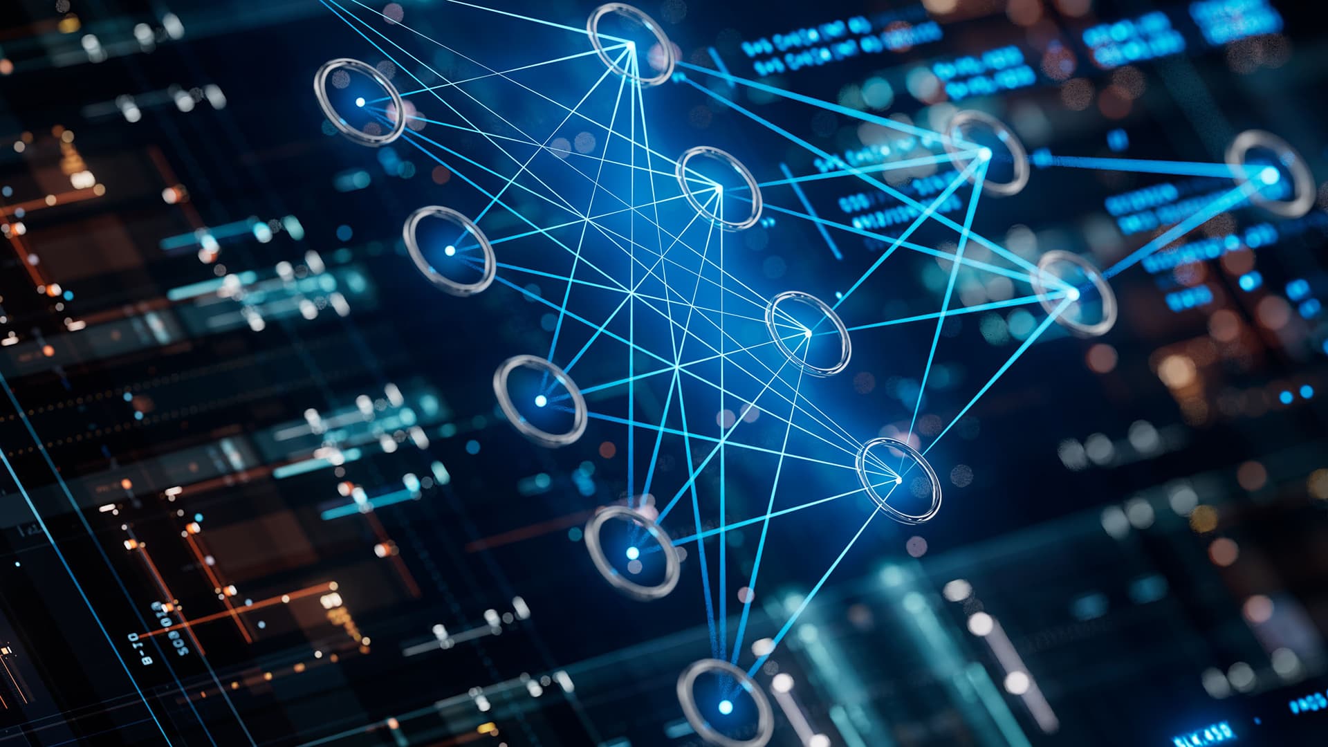 Neural Network Nodes Deep Learning Artificial Intelligence Machine Learning Model