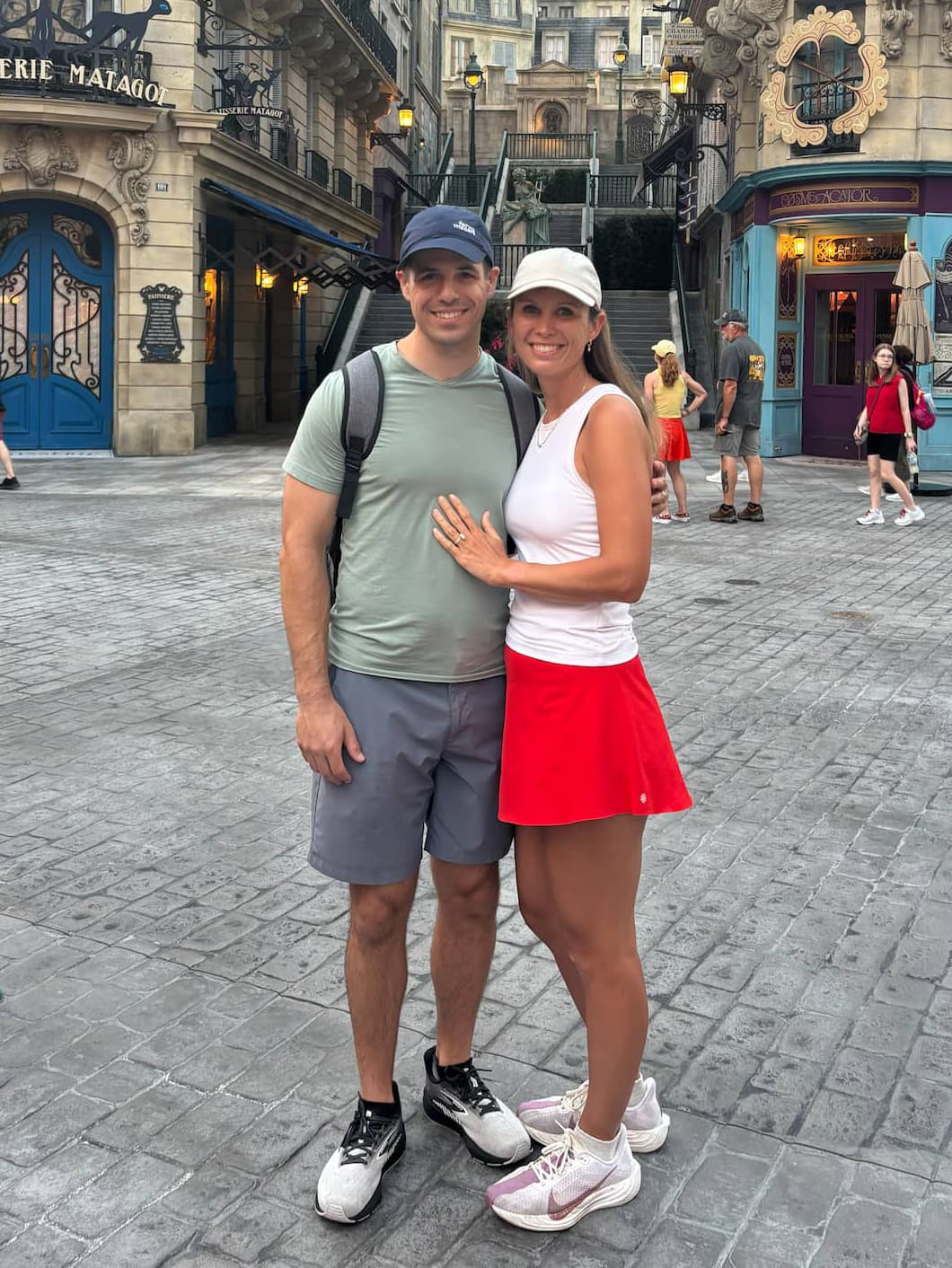Patrick and his wife traveling.