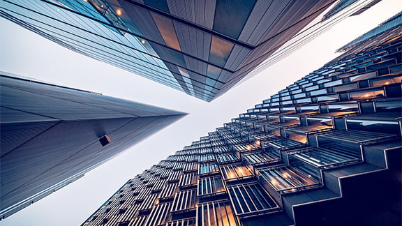 A few buildings in the financial district of London that have unique architecture