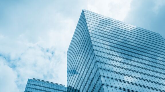 Buildings that are in the financial district of Brussels, Belgium