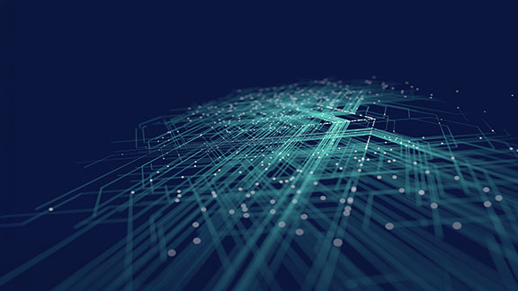 Technology lines and particles