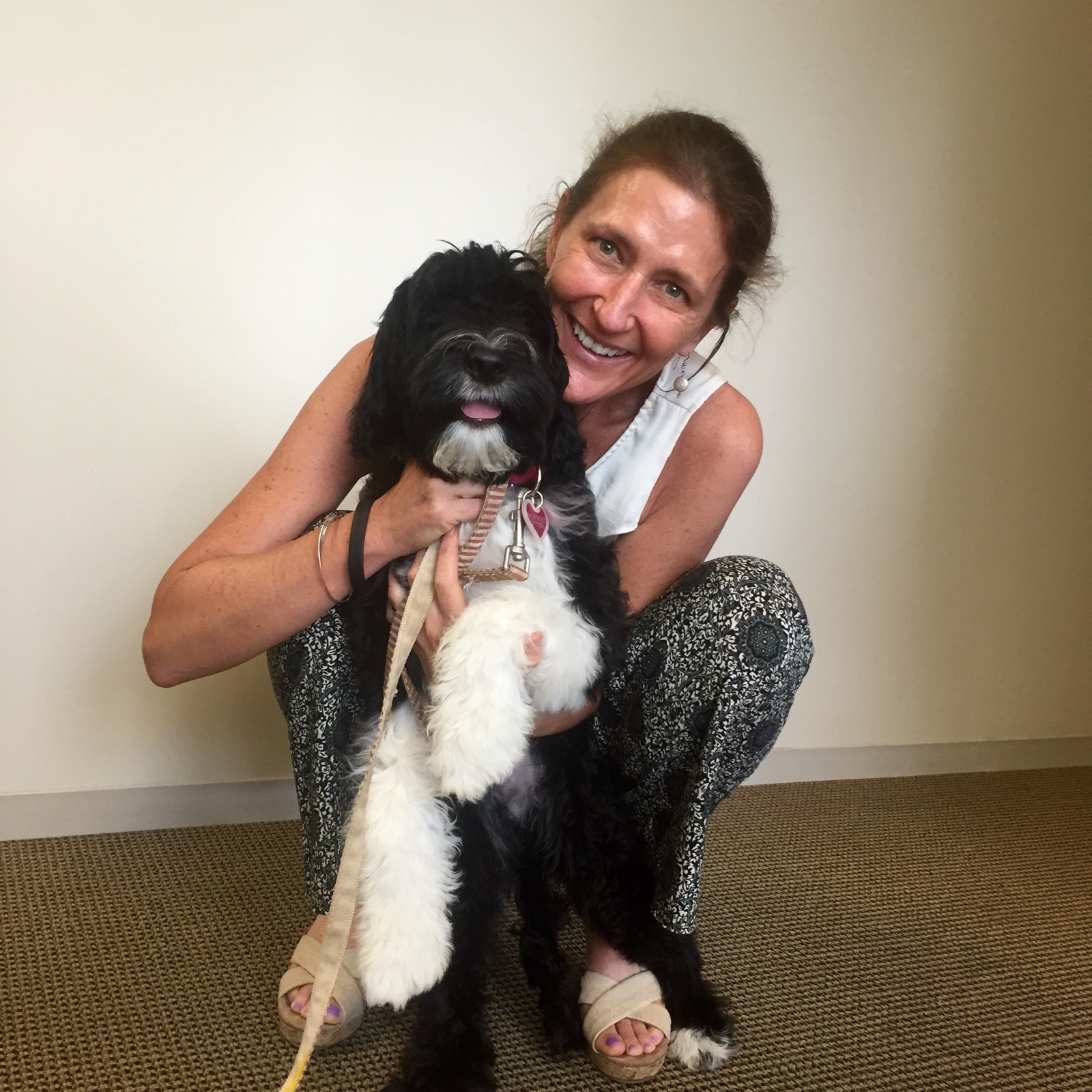 Trisha Wilson with Dog