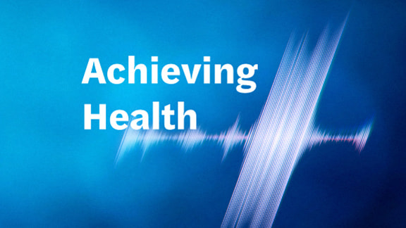 Achieving Health podcast series wave graphic.