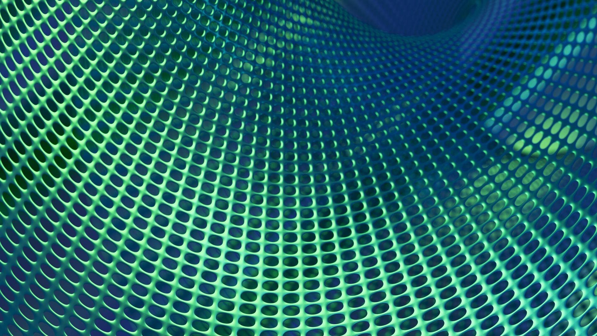 Blue and green futuristic pattern representing crypto.